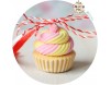 Martisor Pandantiv Vanilla & Strawberry Cupcake