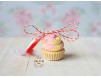 Martisor Pandantiv Vanilla & Strawberry Cupcake