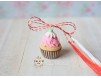 Martisor Pandantiv Strawberry Cupcake