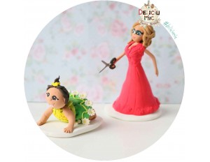 Figurina de tort "Taierea Motului"  - Bebe & Nasa