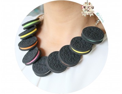 Colier "Salba biscuiti Oreo"