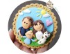 Magnet personalizat "Potret de Familie-Mama, Tata, Bebe si Catel"