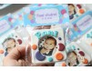 Marturie magnet rama foto "Imbulinata" - personalizata cu numele bebelusului