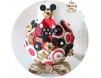 Lumanare de botez "Mickey Mouse" & insertii de iuta