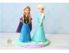 Figurina de tort pentru copii  - printesele Elsa si Anna - Frozen