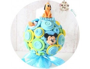 Lumanare de botez Pitica - "Mickey Mouse & Donald Duck"