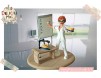 Figurina de tort " Medic Dentist cu Modele de lucru si ariculator "