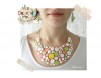 Colier pastile si elemente decorative: smiley, trifoi, inimioara, pace