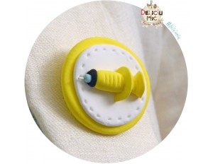 Brosa Handmade Seringa galbena