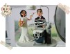 Figurine de tort pentru nunta - Mireasa Medic Dentist si Mirele pacient + Unit Dentar
