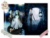 Figurine tort Nunta "Corpse Bride" si schelet de catel