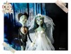 Figurine tort Nunta "Corpse Bride" si schelet de catel