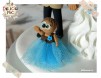 Figurine de Tort pentru Nunta - Mire, Mireasa si fetita 