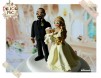 Figurine de tort 2 in 1: Nunta & Botez - Mire, Mireasa & Bebe