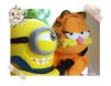 Figurina tort Nunta Mirele Minion si Mireasa Garfield