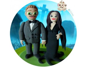 Figurine de tort personalizate Familia Addams