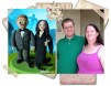Figurine de tort personalizate Familia Addams