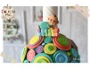 Lumanare de botez pentru baieti cu magnet personalizat "Cute baby Boy"