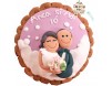 Magnet personalizat pentru aniversare casatorie