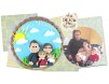 Magnet "Mama, Tata si copii", personalizat cu numele familiei