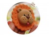 Marturie pentru botez magnet cu tematica "Jungla" - leul handmade