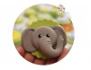 Marturie pentru botez magnet cu tematica "Jungla" - elefant handmade