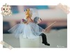 Figurine de tort pentru nunta - Mirele pescar este tras de guler de catre Mireasa 