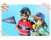 Figurine de tort pentru nunta - Mirii suporteri NY Mets si NY Giants