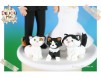 Figurine de tort pentru nunta - Mirii si cele 3 pisicute