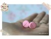 Cercei cu surub Pastila tableta roz