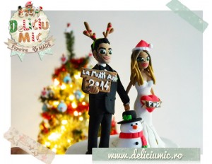 "I do!" de Craciun  - Figurine tort de nunta