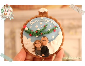 "O familie fericita" - glob pentru brad personalizat