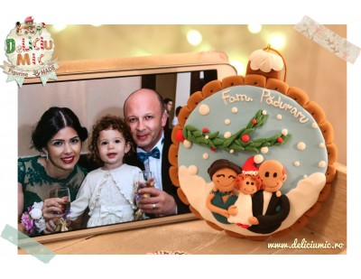 "Zambete in brad" - glob pentru brad personalizat