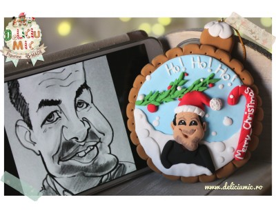 "Ho! Ho! Ho!"  - glob personalizat pentru brad