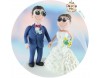 Figurine de tort pentru Nunta  personalizate - Mire si Mireasa