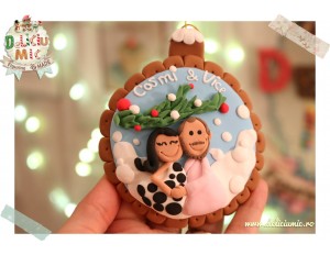 "Amintiri in 2" - Glob personalizat pentru brad