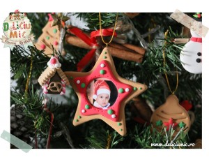 Decoratiune Rama Foto Steluta rosie "Twinkle Little Star"