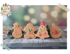 Set 4 decoratiuni "Happy Winter"