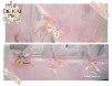Aranjament Cristelnita si Cadita - tiul roz si nasturi multicolori