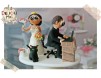 Figurine Tort Nunta - Mireasa Inginer si Mirele IT-st & pisica