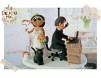 Figurine Tort Nunta - Mireasa Inginer si Mirele IT-st & pisica