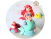 Figurine de tort Mica Sirena - Ariel, Pestisor si Rac