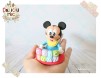 Figurina de tort Baby Mickey Mouse personalizata cu numele bebelusului