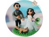 Figurine Tort Nunta S.F. - Mire, Mireasa, Extraterestru & Pisica