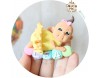 Marturie de botez magnet "Cute Baby Girl" fetita cu tutu galben personalizata cu numele 