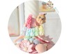 Marturie de botez magnet "Cute Baby Girl" fetita cu tutu roz personalizata cu numele 